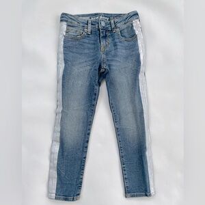Gymboree Girls Silver Striped Skinny Jeans Size 5 New with Tags NWT